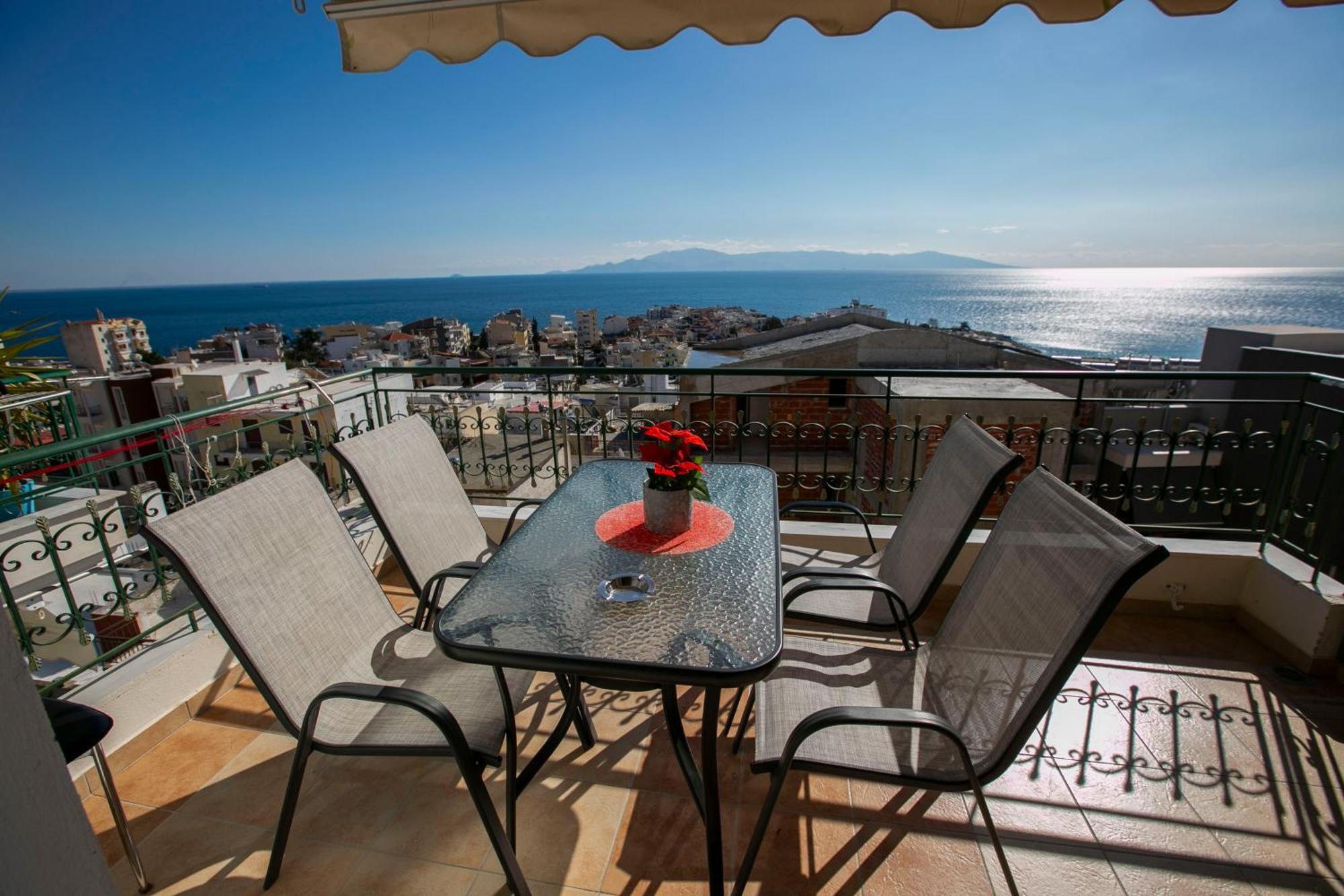 Kathys Sea View Apartment Kavála Kültér fotó